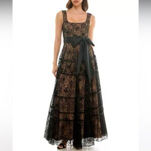 Taylor Black Lace Maxi Dress